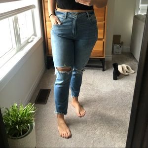 Abercrombie Ankle Jean High Rise Curve Love